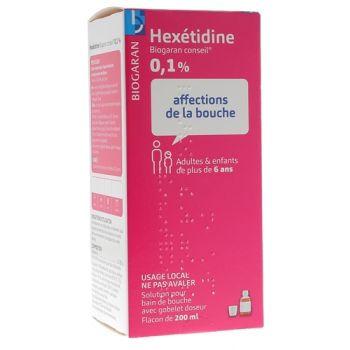 Hexétidine Biogaran conseil 0,1% - flacon de 200 ml