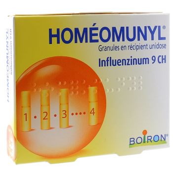 Homéomunyl granules en récipient unidose Boiron - boite de 4 récipients unidoses