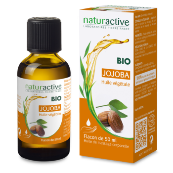 Huile végétale bio de jojoba Naturactive - flacon de 50 ml