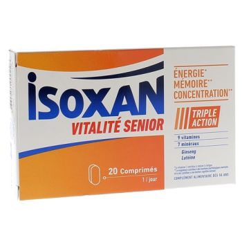 Isoxan Vitalité Senior - boîte de 20 comprimés à avaler