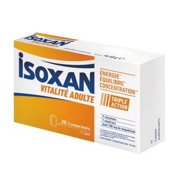 Isoxan vitalité adulte - boîte de 20 comprimés