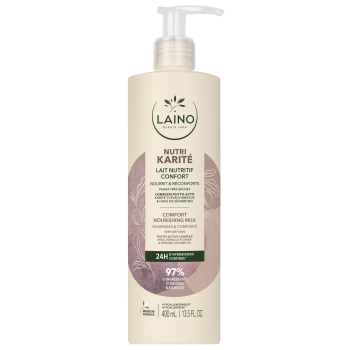 Lait nutritif confort Nutri Karité Laino - flacon-pompe de 400 ml