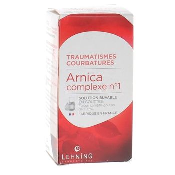 Arnica complexe n° 01 solution buvable en gouttes Lehning - flacon de 30 ml