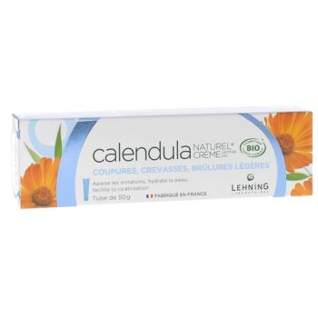 Calendula naturel crème bio Lehning - tube de 50 g