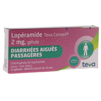 Lopéramide 2mg Ratiopharm Conseil gélule - boite de 12 gélules