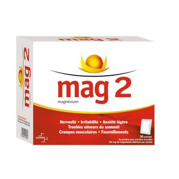 Mag 2 poudre pour solution buvable en sachet - boîte de 30 sachets