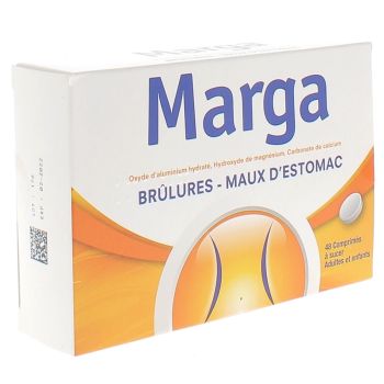 Marga comprimés - Maux d'estomac - boite de 48 comprimés