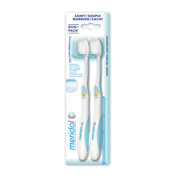 Brosse à dents souple duo-pack Meridol - 2 brosses à dents