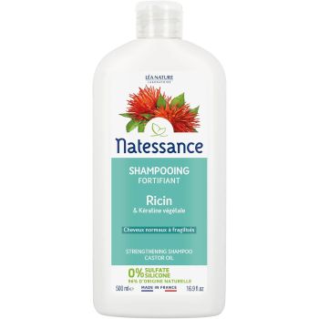 Shampooing bio fortifiant ricin Natessance - flacon de 500ml