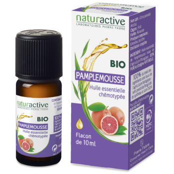 Huile essentielle de Pamplemousse BIO Naturactive - flacon de 10 ml