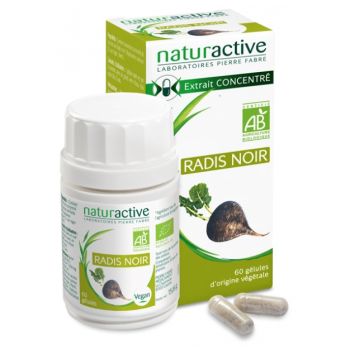 Elusanes Radis noir bio Naturactive - boîte de 60 gélules