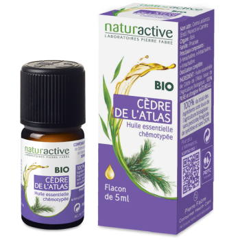 Huile essentielle de Cedre de l'atlas bio Naturactive - flacon de 5 ml