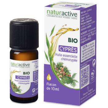 Huile essentielle de cyprès bio Naturactive - flacon de 10 ml