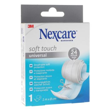 Pansements doux à découper Nexcare Soft - bande de 8 cm x 1 m