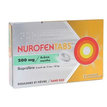 Nurofentabs 200 mg - 12 comprimés orodispersibles