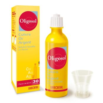 Oligosol Cuivre Or Argent solution buvable en flacon - Flacon de 60ml