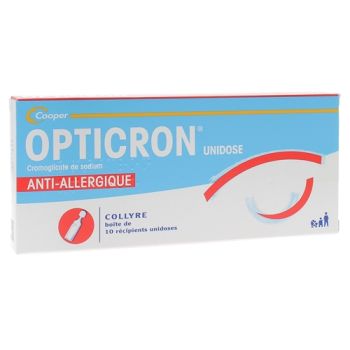 Opticron unidose collyre en récipient unidose - boîte de 10 récipients unidoses