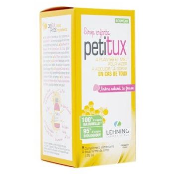 Petitux enfants arôme fraise Lehning - flacon de 125 ml