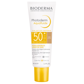 Photoderm Aquafluide teinte dorée SPF50+ Bioderma - tube de 40 ml