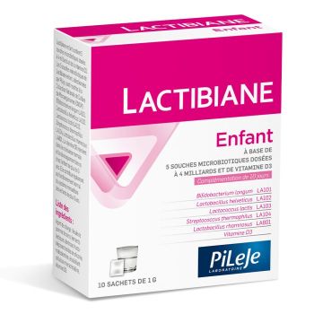 Lactibiane enfant microbiote sachet Pileje - boite de 10 sachets