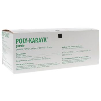 Poly-Karaya granulé - boîte de 30 sachets de 10 g