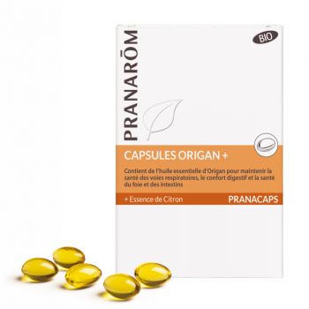 Pranacaps capsules origan + BIO Pranarôm - boite de 30 capsules