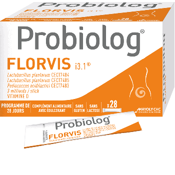 Probiolog Florvis i3.1 Mayoly Spindler - Boite de 28 sticks de poudre orodispersible