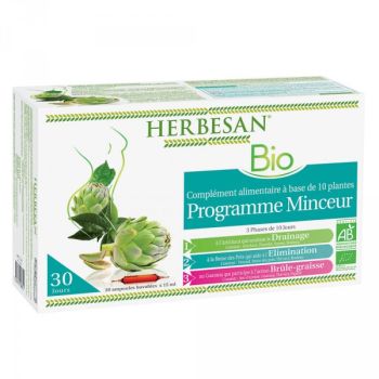 Programme minceur Bio Herbesan - Boite de 30 ampoules