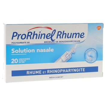 Prorhinel rhume solution nasale - boîte de 20 unidoses de 5 ml