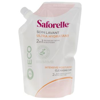 Soin lavant ultra hydratant Saforelle - recharge de 400 ml