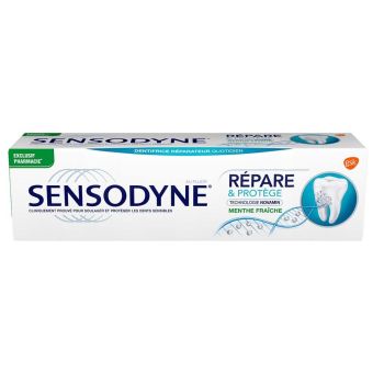 Répare & protège dentifrice menthe fraîche Sensodyne - tube de 75 ml