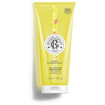 Gel douche bienfaisant fleur d'osmanthus Roger & Gallet - tube de 200 ml