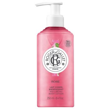 Lait corps bienfaisant Rose Roger & Gallet - flacon-pompe de 250 ml