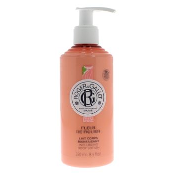 Lait corps bienfaisant fleur de figuier Roger & Gallet - flacon-pompe de 250 ml