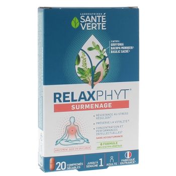 Relaxphyt surmenage Santé verte - boîte de 20 comprimés