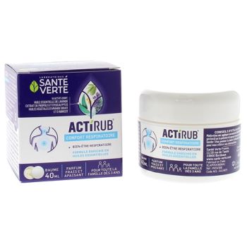 Actirub baume pectoral enfant Santé Verte - pot de 40 ml