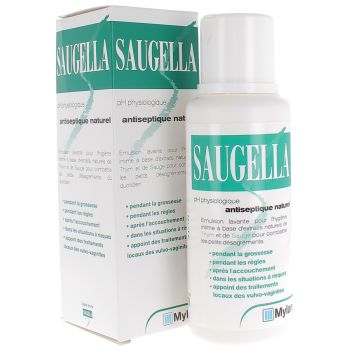 Antiseptique naturel émulsion lavante Saugella - flacon de 250 ml