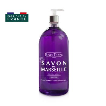 Savon de marseille Lavande Beauterra - flacon de 300 ml