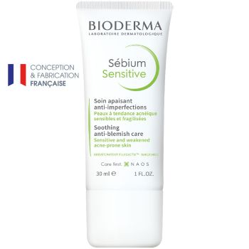 Sébium sensitive soin apaisant anti-imperfections Bioderma - tube de 30 ml