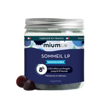 Sommeil LP gummies sans sucres Mium Lab - pot de 42 gummies