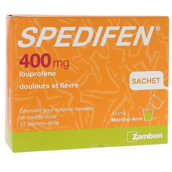 Spédifen 400 mg menthe anis sachet-dose - boite de 12 sachets