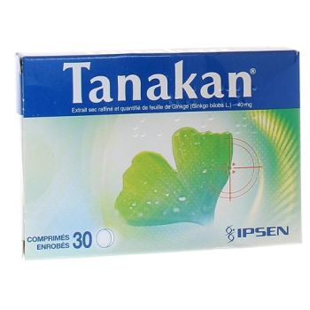 Tanakan 40mg comprimé enrobé - boîte de 30 comprimés