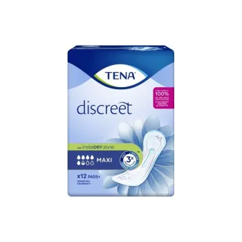 Discreet Maxi Tena - sachet de 12 protections anatomiques