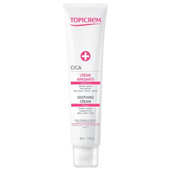 CICA crème apaisante réparatrice peaux sensibles et irritées Topicrem - tube de 40 ml