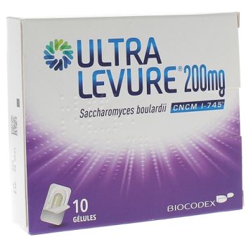 Ultra Levure 200mg gélules - Antidiarrhéique - 10 gélules