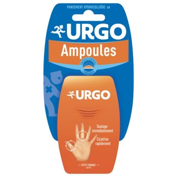 Pansements ampoules main petit format Urgo - 6 pansements hydrocolloïdes