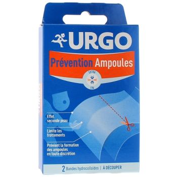 Prévention ampoules Urgo - 2 bandes hydrocolloïdes à découper