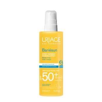 Bariésun spray invisible solaire visage et corps SPF 50+ Uriage - flacon de 200 ml