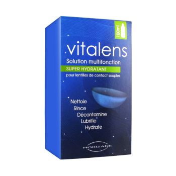 Vitalens solution multifonction pour lentilles de contact - flacon de 100 ml