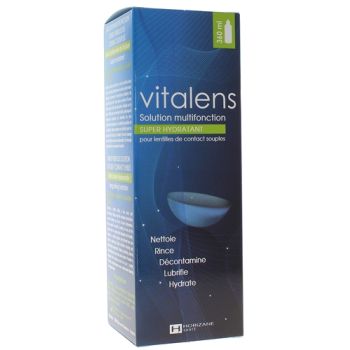 Vitalens solution multifonction pour lentilles de contact - flacon de 360 ml